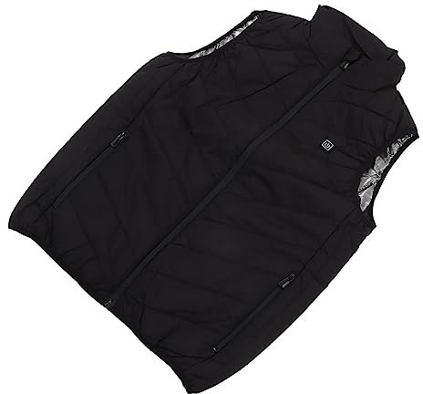 RiToEasysports Elektrische Heizjacke, USB 3 Gang Smart Infrarot 2 Zonen Heizung Beheizte Weste für Herren Winter, #315, XXL
