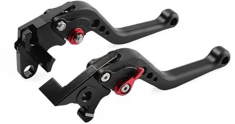 Bremshebel Kupplungshebel Für Aprilia Für Tuono 660 Für Tuono V4 1100 Für RS 660 Für RSV4 1000 2009-2024 Kupplungsbremshebel Motorrad Einstellbarer Kurzgriff-Steuersatz Kupplungshebel Bremsgriff(Schwa