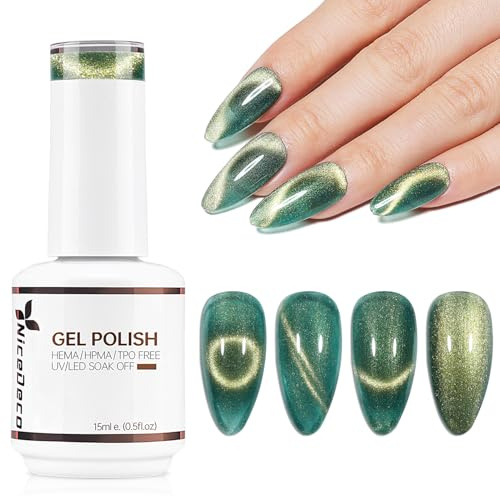 Nicedeco Cat Eye Gel Nail Polish, 15ML UV/LED Soak-Off Gel Polish Nail Art Manicure Pedicure, Salon & Home Use - Long Lasting & Easy to Apply 312