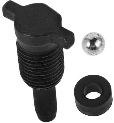 Clapet de Retour d'huile de cric Pompe à Huile Accessoires cric Bouteille revêtement de Sol en Caoutchouc Ascenseur de Voiture portatif poignée de à Ciseaux Métal Black NIYANGLE