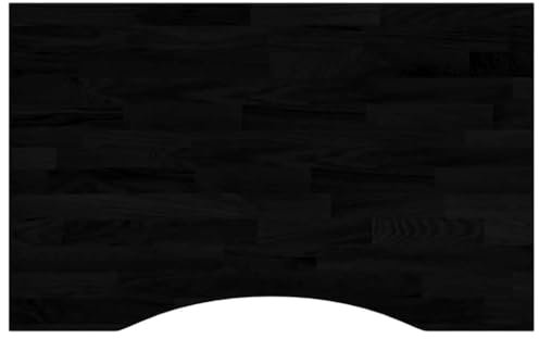 Generisch Kangmusi Schreibtischplatte Dunkel 80x50x2,5 cm Massivholz Eiche, 4009027