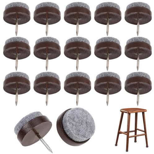 50 Stück Filzgleiter für Stühle,22 mm Filzgleiter Nagel,Stuhlgleiter Möbelgleiter mit Nageln,Rund Stuhlbeinschoner für Möbel Stühle Laminat Parkett Fliesen