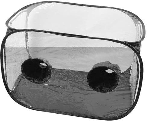 Pesoncarl Kit di Coltivazione dei Funghi, Kit da Tenda in plastica da 24x24x35 Pollici con 2 Fori, Kit di Coltivazione di Funghi Aria Pieghevoli per Funghi e Altre Piante idroponiche