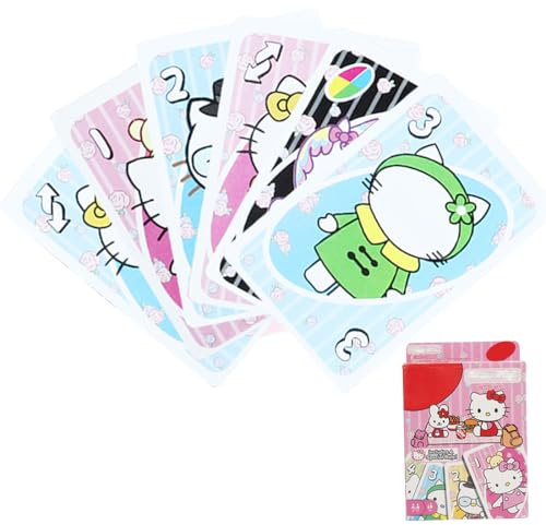 PRAOFRT 54 Blatt UNO Flip The Game kartenspiel Der Kartenspiel-Klassiker für ab 3 Jahren kartenspiel Kinder quartett kartenspiele (D)