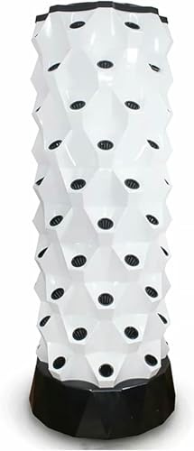 Hydrokulturturm, Aquaponik-Anzuchtsystem, Gartenturm, Onics, Anzuchtset für Obst, Gemüse, mit Trinkpumpe, Timer, Adapter und Netztöpfen