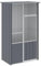 HUAKEHOM Voliere Anthrazit 115x78x200 cm Verzinkter Stahl