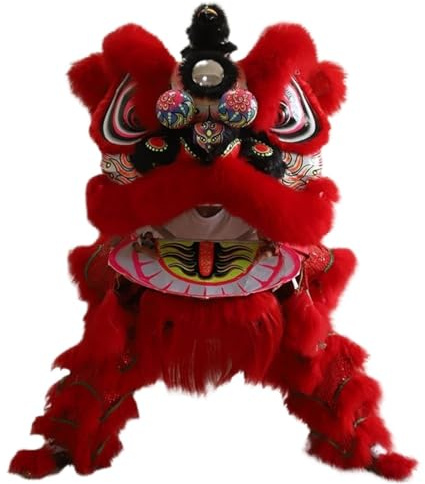 BOGAZY Danse Lion Costume Costume De Danse du Lion Chinois, Costume De Danse du Dragon du Lion for Adultes, Nouvel an Chinois, Sports De Plein Air Costume De Mascotte