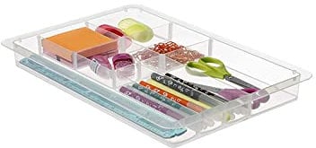 Really Useful Box 4 Litre Stationery Divider Tray Clear
