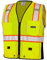 ML Kishigo - 1513 L 1513 Ultra-Cool Poliéster Negro Series Chaleco resistente, grande, lima