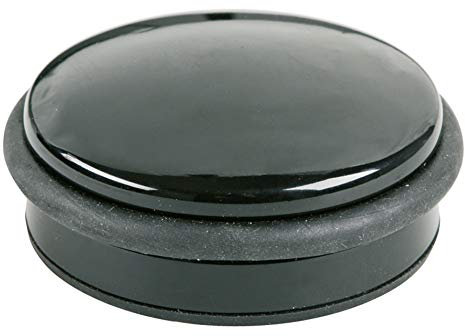 Alco-Albert 2851 - Türstopper in flacher Form, schwere Qualität, schwarz, 1 Stück