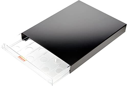 Abeba Tavola Swiss 5049024 - Cassetto in plastica, per 30 Capsule Nespresso, 45 x 35 x 25 cm, Multicolore