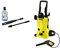 Kärcher K 4 - Idropulitrice a Freddo, 130 Bar, 420 L/H, 30 M²/H di Pulizia, Pistola Alta Pressione, 2 Lance, Tubo da 6 m