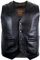 MDM Herren Lederweste, Lammleder, schwarz (Gr. S)