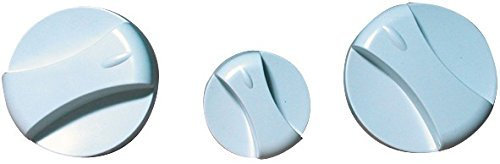 Vaillant ecomax/Thermocompact/Turbomax Grey Buttons (Pack of 3) 114288 Genuine Part - Hanicks