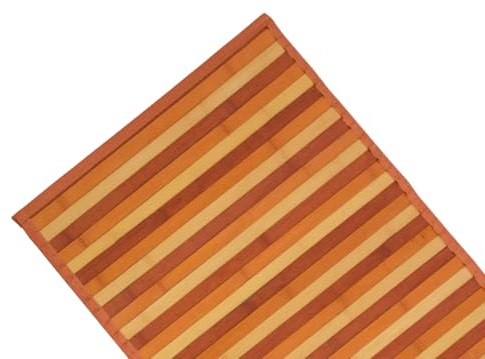 Alfombra de bambú con estampado degradé