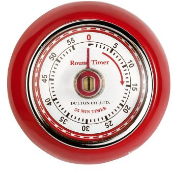 Eddingtons Minuteur rétro aimanté Rouge