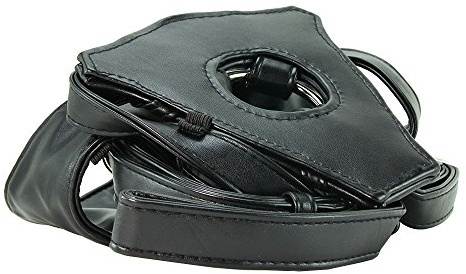 LUX FETISH Patent Leather Strap-on Geschirr schwarz