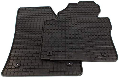 Petex Gummimatten Gummifussmatten 2-tlg. schwarz Caddy vorne