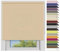 EFIXS Sichtschutzrollo Medium - 25 mm Welle - Breiten: 40-240 cm - Höhen bis 240 cm - Hier: 140 cm x 190 cm (Stoffbreite x Höhe) - beige (4999) - lichtdurchlässig - Blickdicht
