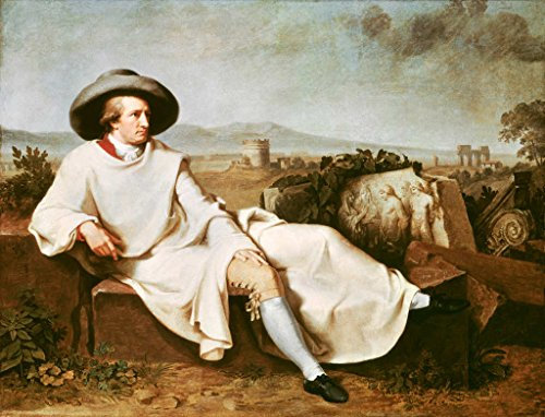 Kunstdruck/Poster: Johann Heinrich Wilhelm Tischbein Goethe in der Campagna - hochwertiger Druck, Bild, Kunstposter, 85x65 cm