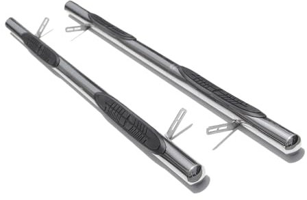 OMAC Edelstahl Trittbretter Schwellerrohre kompatibel mit Volvo XC90 2003-2015 Edelstahl Silber
