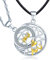 Unendlich U“I U Liebe Motiv Partner-Ketten 925 Sterling Silber Anhänger Herren/Damen/Paar Halskette Geschenk für Liebste
