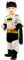Amscan - Baby-Kostüm Batman, Overall, Klettverschluss-Umhang, Mütze, Super Heroes, Motto-Party, Karneval, 86, Grau