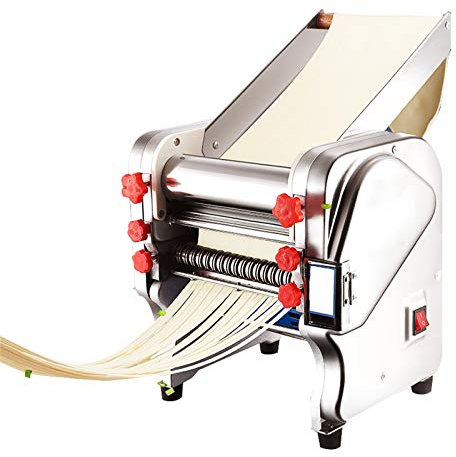 Hanchen elektrische Nudelmaschine automatischer Nudelschneider Edelstahl Pastamaschine Nudel Zubehör 750W | einstellbare Dicke und Breite | Spaghetti Fettuccine Pappardelle