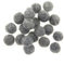Zasy 15mm Wollfilzkugeln DIY Garland Beads Handmade Modeschmuck Zubehör 20St (Hellgrau)