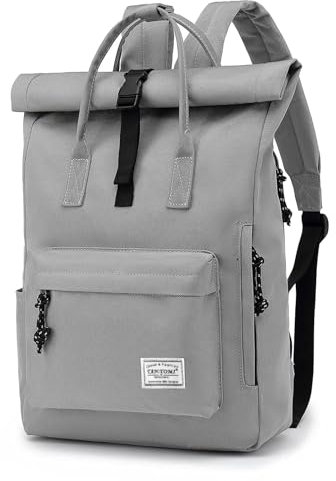 TANTOMI Laptop Rucksack, Rucksack Laptop Tasche 15,6 Zoll, Rucksack Damen und Herren weit öffenbar, Rolltop Rucksack wasserdicht, Backpack Daypack für Schule, Fahrradfahren, Freizeit und Reise.