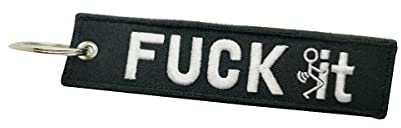 Streetculture F*CK IT Nylon Schlüsselanhänger Jet Tag langlebig und robust - Lanyard Schlüsselband Keychain