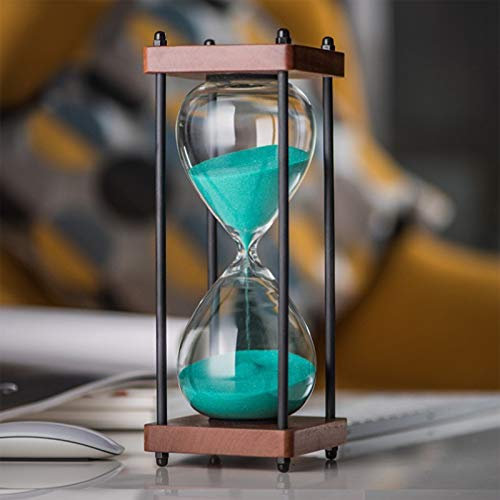 Brogtorl Sanduhr Timer15 30 Minuten Holzrahmen,Sanduhren Home Decoration,Geschenk - 8 Farben Mode Bunte Sand Timer,Einzigartiges kreatives Souvenirgeschenk