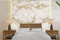 Selbstklebend Tapete Wandpapier Wandaufkleber Fototapete Tapeten Wanddeko 220x220 cm Marmor - Muster - Weiß - Gold