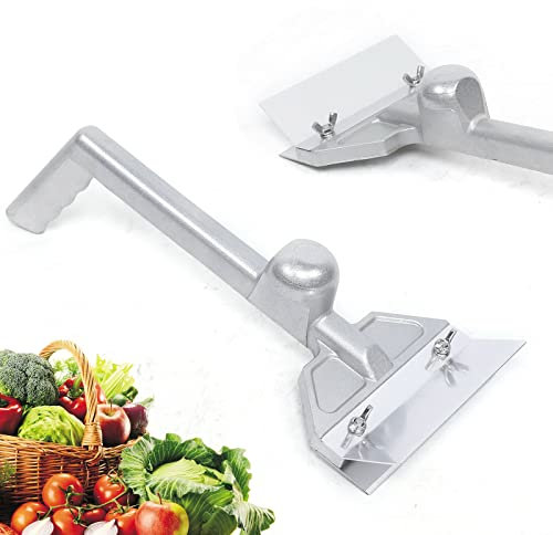 Heavy Duty Grill Scraper - Large Aluminum Griddle Scraper with 4 Stainless Steel Blades - Commercial BBQ Grill Cleaning Set