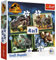Tréfl - Jurassic World Dominion, Dinosaures Dangereux - Puzzle 4en1, 4 Puzzles, 35 à 70 Pièces - Puzzles avec Dinosaures, Jurassic Park, Différents Degrés de Difficulté, pour Enfants à partir de 4 ans
