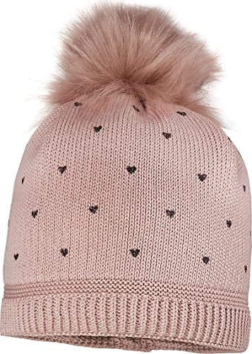 maximo MINI Girl-Mütze Heart,Pompon Futter Made in Europe