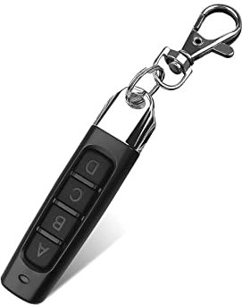 4-in-1 Remote Control Duplicator, Universal Wireless Car Remote Control Duplicator, 433MHZ Smart Garage Door Opener (Black)