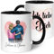 GRAVURZEILE Bedruckte Tasse mit Konfiguration - Paarmotiv zum selbst gestalten - Personalisierbares Geschenk für Paare & Partner - Geschenke für Sie & Ihn zum Valentinstag - Farbe: Schwarz