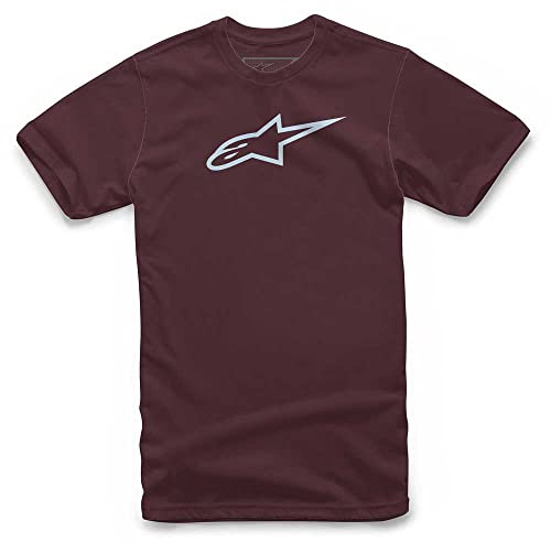 Alpinestars Ageless Classic Tee Men's T-Shirt (Pack of 1), Maroon/Mist, XL