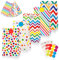Leenou Papiertüten, 40 Stück Bunte Geschenktüten mit 93 Aufkleber Geburtstagstüten Kinder Candy Tüten zum Verpacken Geschenken, Kindergeburtstag, Hochzeit, Party, Feiern