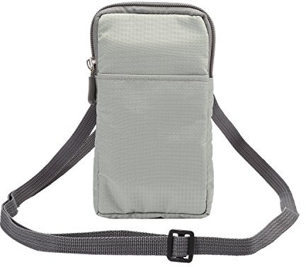 Petit Sac Bandouliere Homme Telephone, Housse de Ceinture Telephone, 6.5 Vertical Pochette de Téléphone Portable Clip de Ceinture Etui Universel Sac à Bandouliere Sac de Messager Portefeuille Coque