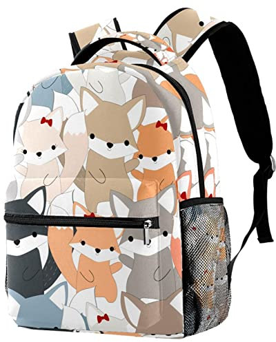 Eslifey Cartoon Space Rockets Alien Leichter Schulrucksack, klassischer Reiserucksack für Damen und Jugendliche, Farbe 3, 29.4x20x40cm/11.5x8x16 in