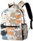 Eslifey Cartoon Space Rockets Alien Leichter Schulrucksack Klassischer Reiserucksack für Damen Teenager, Farbe 3