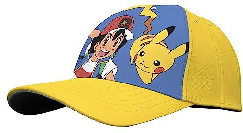 Pokemon Basecap Cap Baseballkappe Schirmmütze Kappe Hut (as3, Numeric, Numeric_54, gelb)