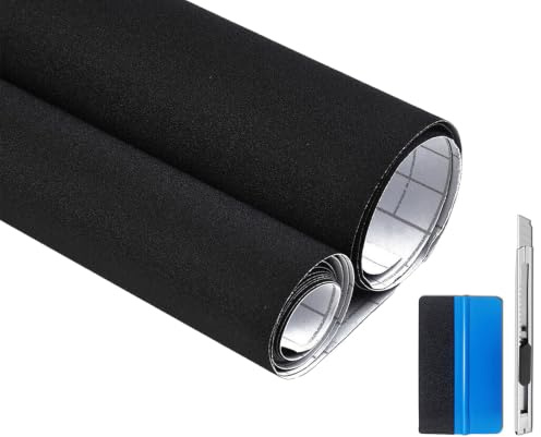 NewL Film vinyle noir pailleté pour voiture - Film de protection en vinyle pour voiture/vélo/moto - 50 x 150 cm