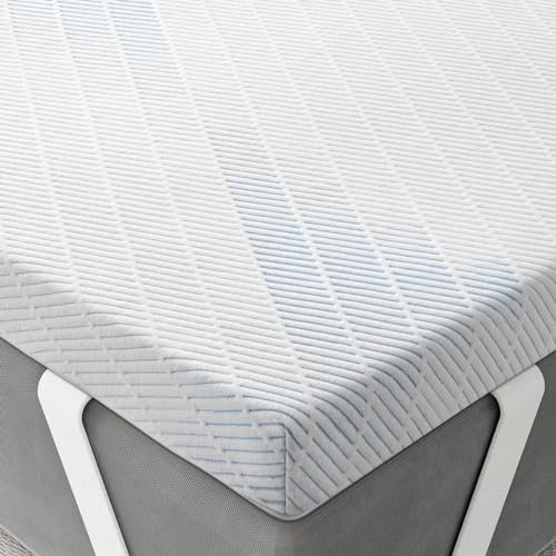 BedStory Gel Topper 140x200cm 10cm Höhe Matratzentopper aus Gel Memory Foam,H3&H4 Gel Schaum Bambus Topper mit atmungsaktivem Bezug für Wohnwagen Schlafsofa Boxspringbett