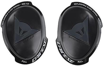 Dainese - Knee Slider Rss 4.0 - Full Kit, Protector de Rodilla para Moto, para Hombres y Mujeres, Negro/Antracita