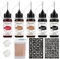 Jagua Gel Temporary Supplies Full Kit 3 Colors 5 Bottles Unisex Temp Kit With Stencils For Kids
