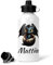 Fashion Graphic Borraccia bottiglia personalizzata con nome drago draghetto borraccia personalizzata bambino per asilo scuola 600ml (Nero)