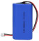 SZAJOR Batterie Lithium-ION 18650, 7.4V, 3800mAh, Rechargeable, pour Lampe de Poche, Batterie Externe avec Prise XH